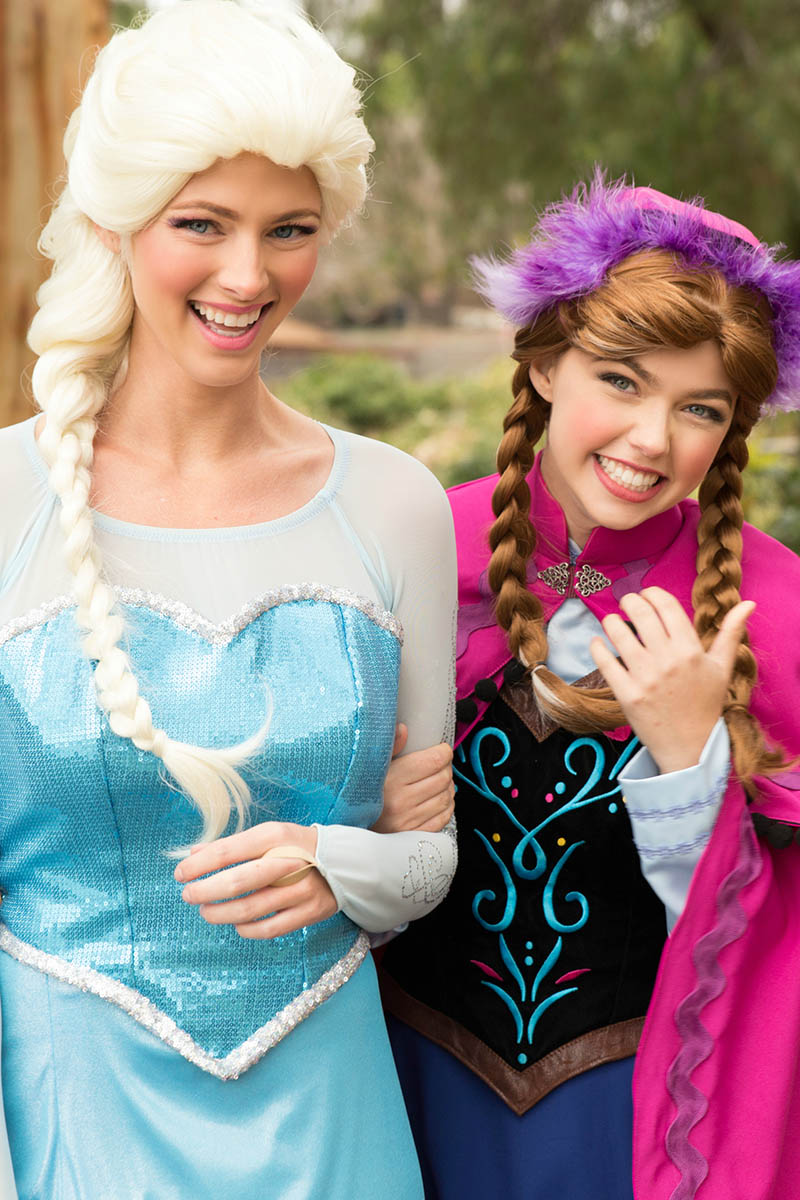 Elsa and anna party character for kids in columbus